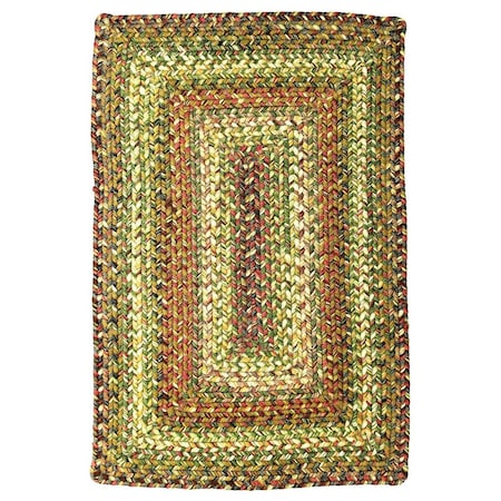 Homespice Decor 10 x 10 in. Rainforest Ultra Durable Braided Rugs, Beige 621160